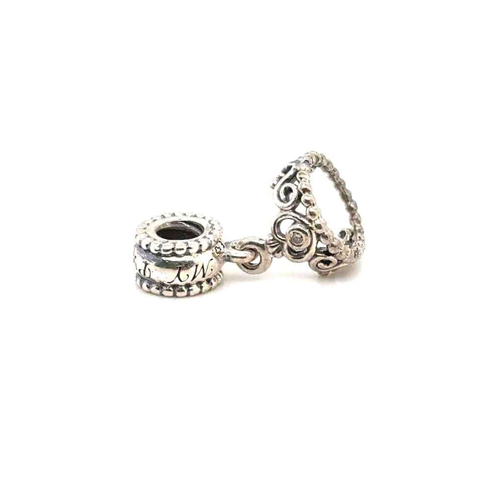 Pandora My Princess Tiara Dangle Charm Sterling Silver 791133CZ Crown